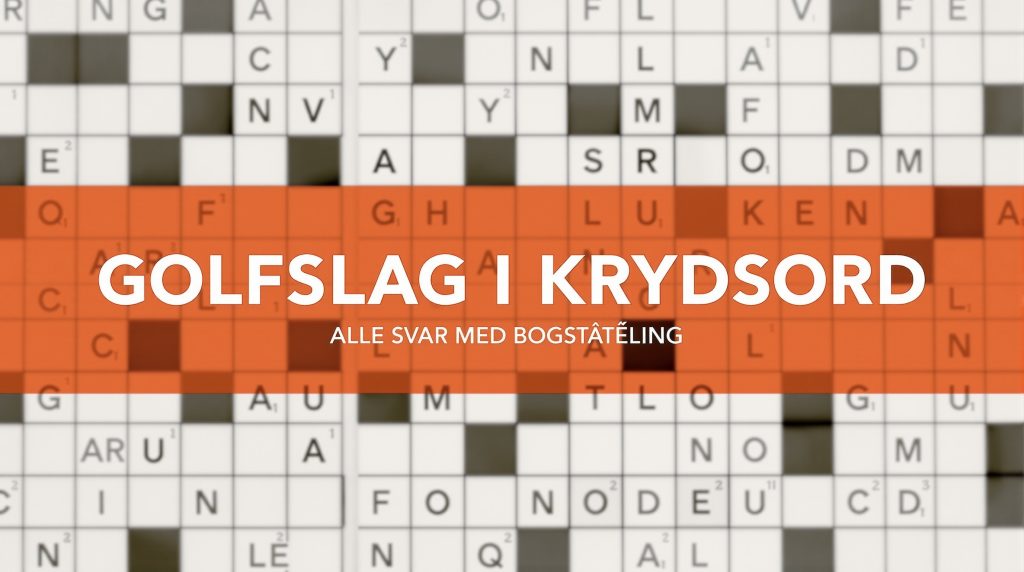 golfslag i krydsord