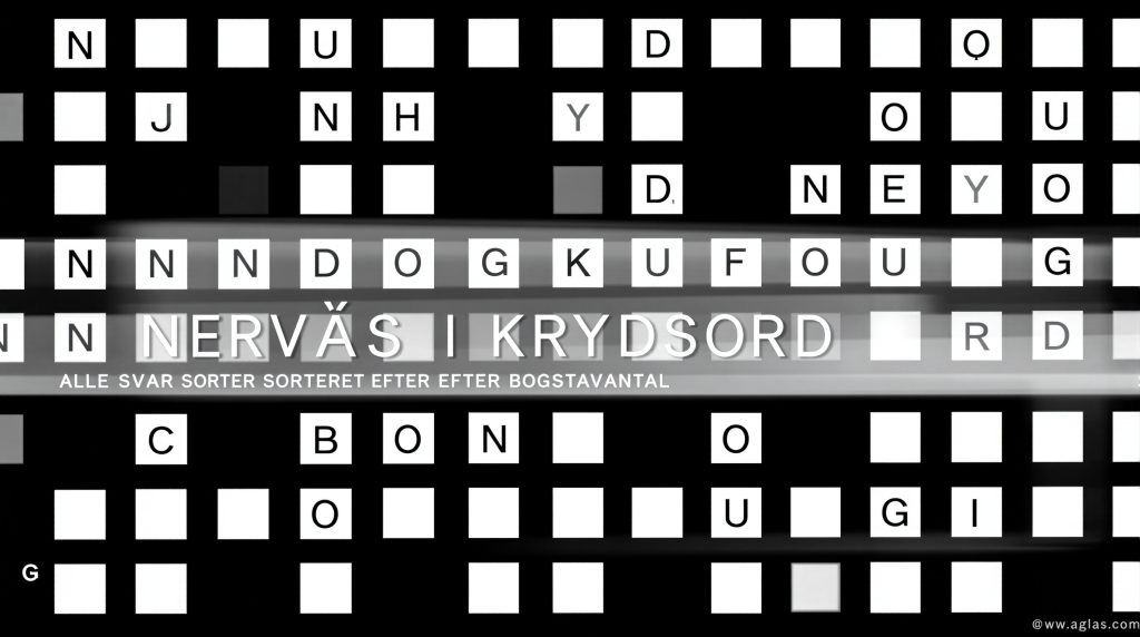 nervøs i krydsord