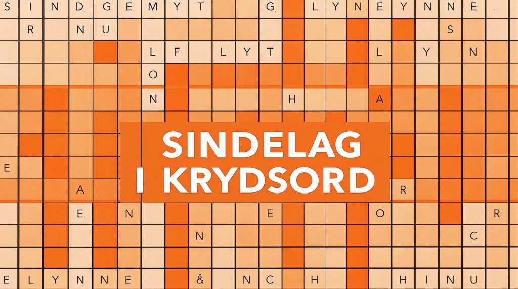 sindelag i krydsord