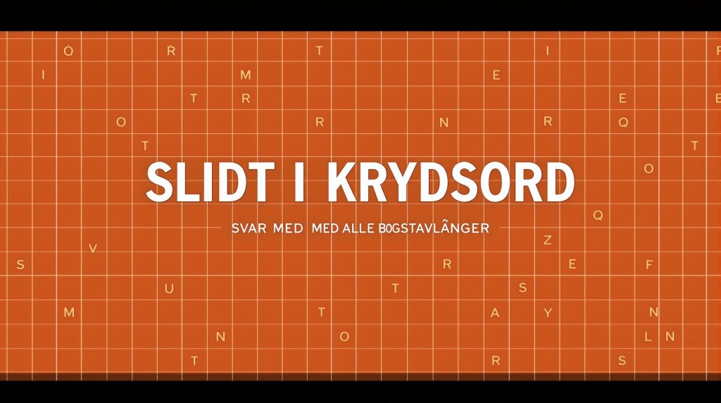 slidt i krydsord