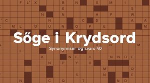 søge i krydsord