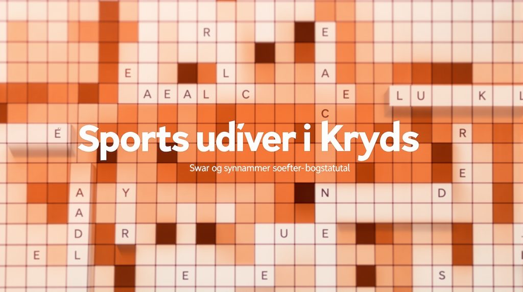 sportsudøver i krydsord