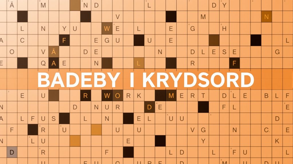 badeby i krydsord
