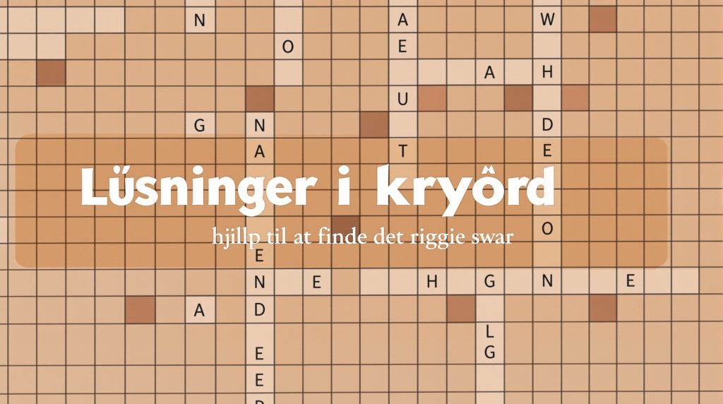 løsninger i krydsord