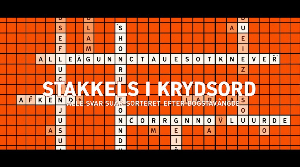 stakkels i krydsord