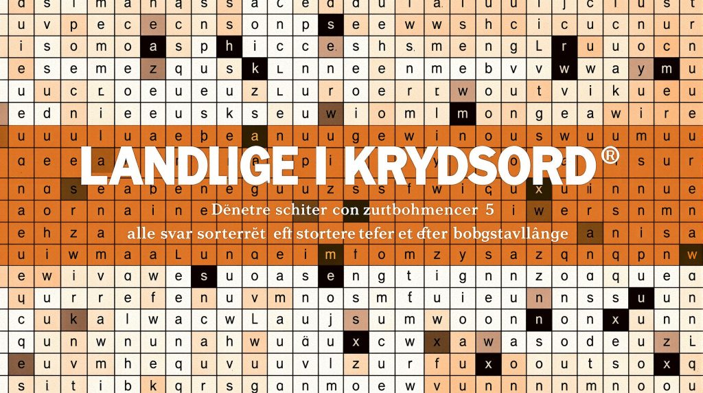 landlige i krydsord